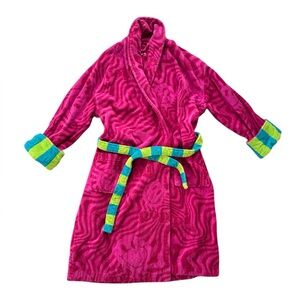 Poppi Pop & Drop It Robe Bath Cotton Terry Smiley Wavy Size 1 S/M Exclusive